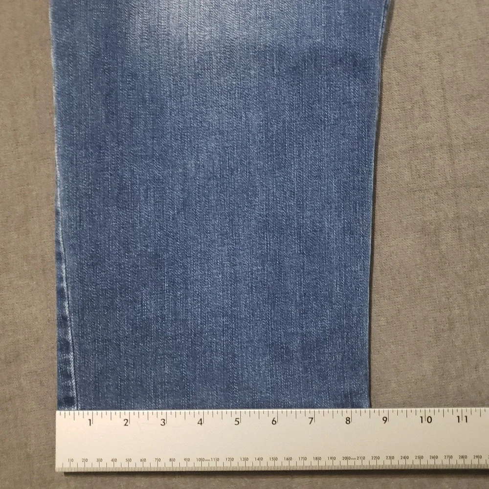 Lee Straight Leg Jeans Womens 24W Petite Blue Mid Rise Regular Fit‎ Denim